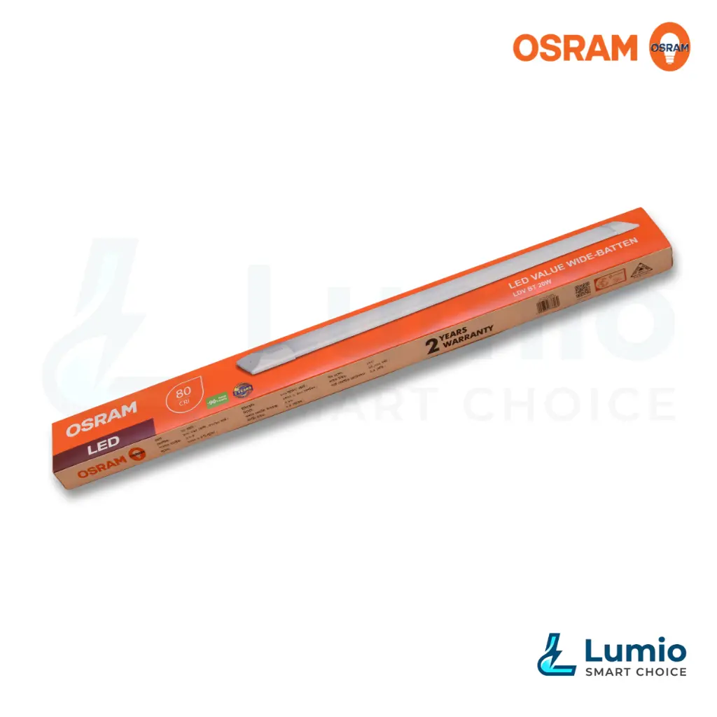 Osram 20W LED Wide Batten Dustproof Eco 6500K 1.webp