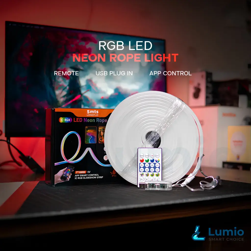 LED Neon Rope Strip Light RGB Plus IC 10 Meter USB 5V 3.webp