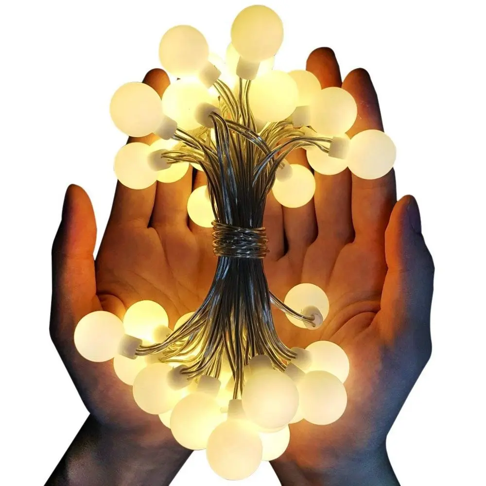 Golden Warm LED Fairy Light (Ball Shaped, 15 ft)