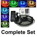 RGB LED Strip Light 5meter Set ( 16 Colors, Remote Control )
