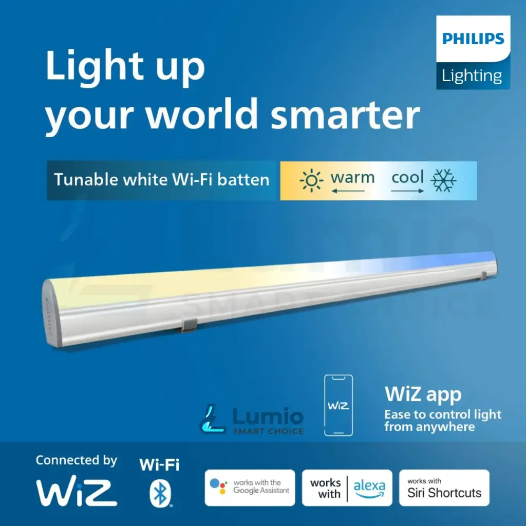 Philips Smart Wi-Fi Batten 24w 2600lm (WhiteTun)