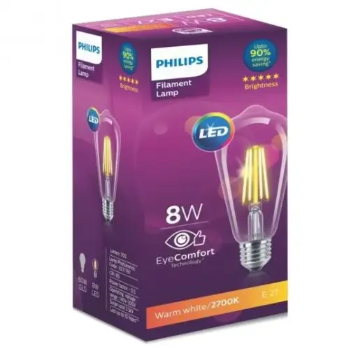 Philips LED Filament Lamp 2700K E27